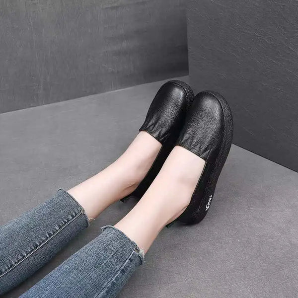 Authentic Leather Flat Shoes