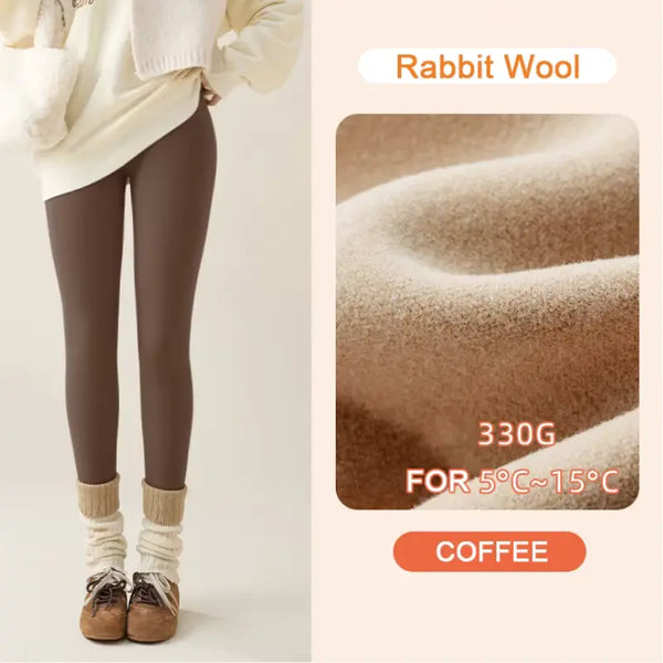 Autumn Winter Rabbit Fleece Leggings