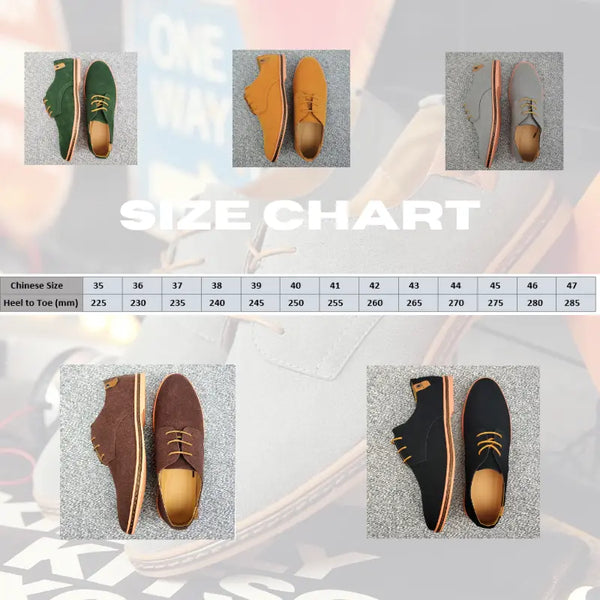 Leather Oxford Casual Shoes.