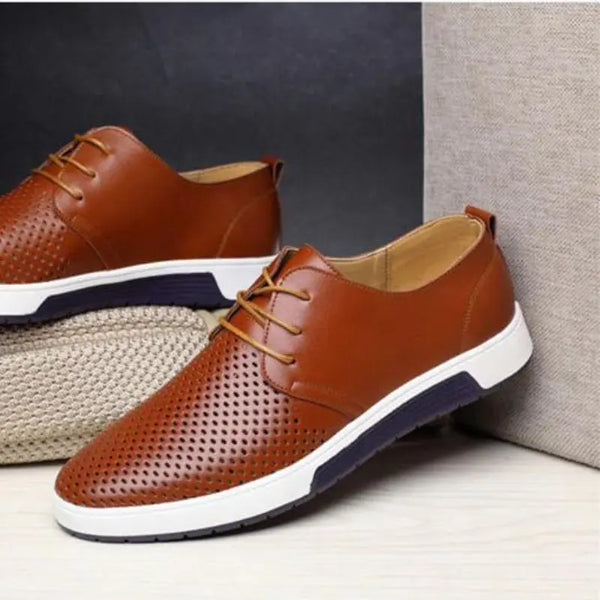 Summer Casual Leather Shoes.