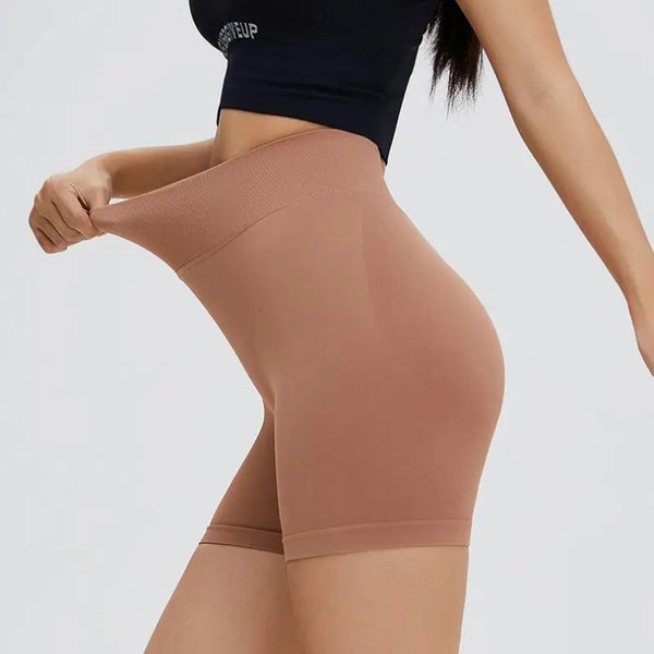 Seamless High Waist Sports Shorts