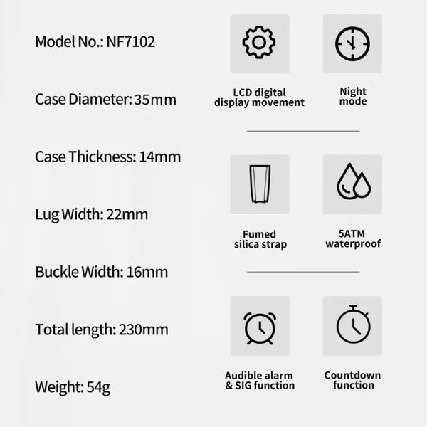Digital Movement Female Clock