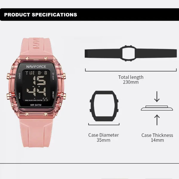 Digital Movement Female Clock