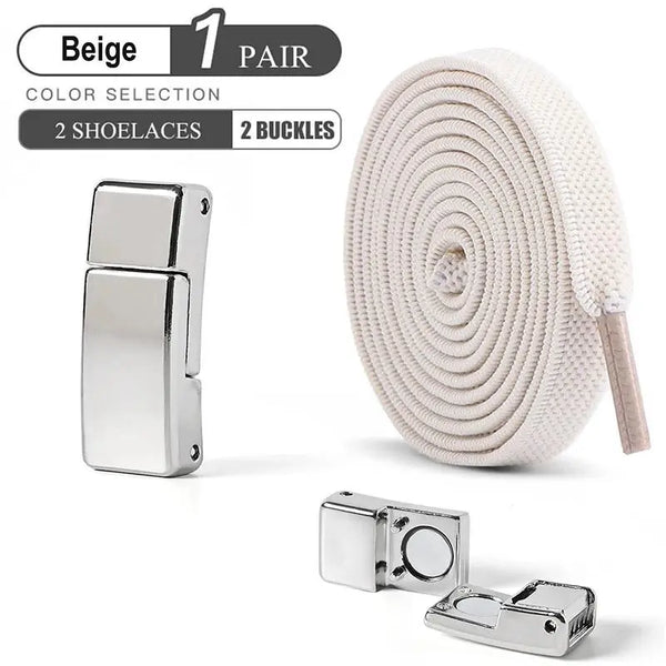 Elastic Shoelaces Without Ties