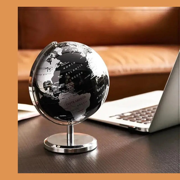 Rotating World Globe with Stand