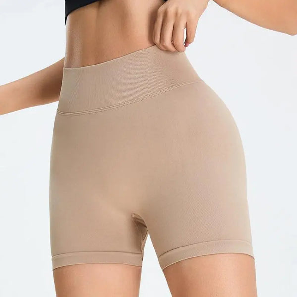Seamless High Waist Sports Shorts