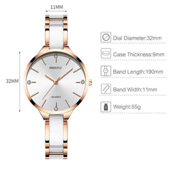 Ceramic Bracelet Watches For Women.