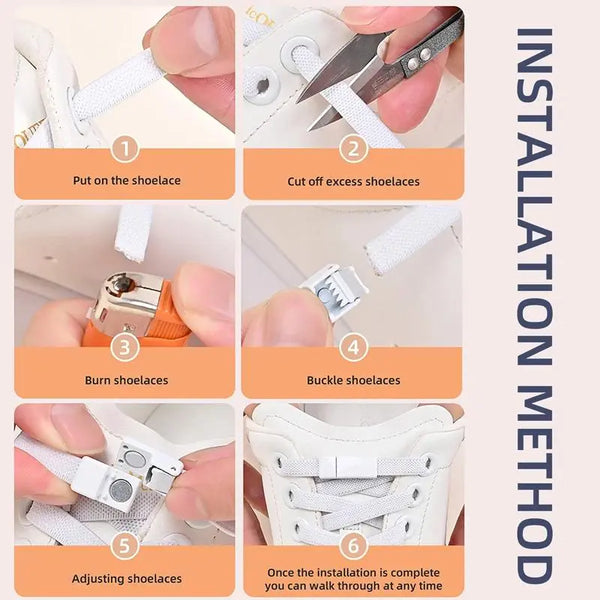 Elastic Shoelaces Without Ties