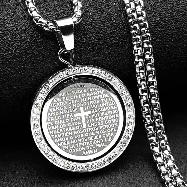 Bible Spanish Verse Necklace