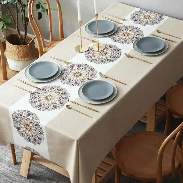 New Printed Waterproof Tablecloth