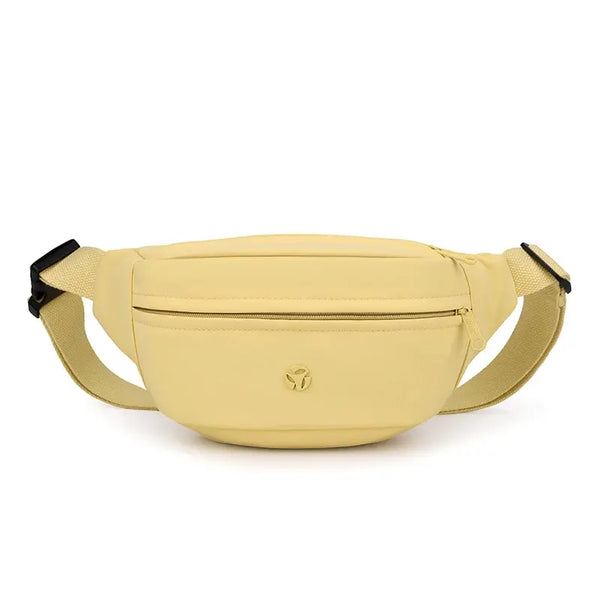 Yellow waist bag on a white background