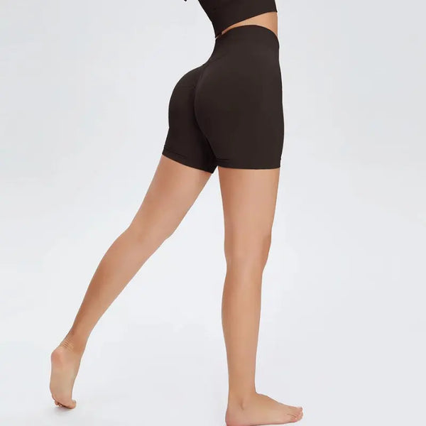 Seamless High Waist Sports Shorts