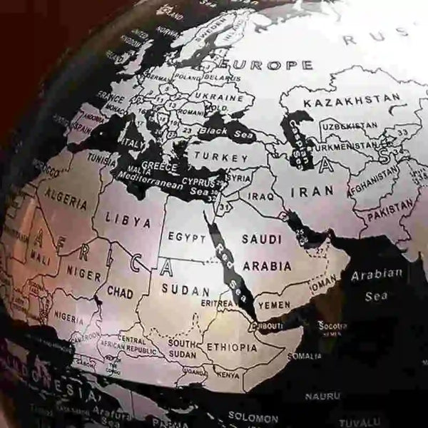 Rotating World Globe with Stand