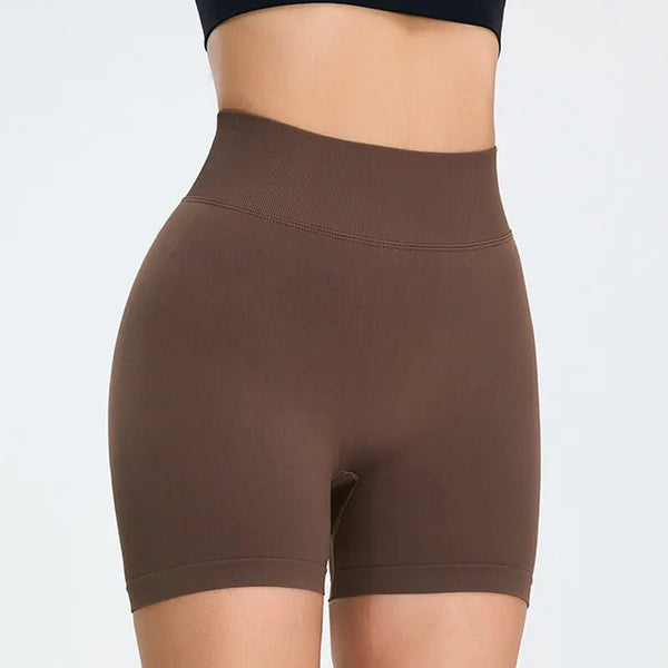 Seamless High Waist Sports Shorts