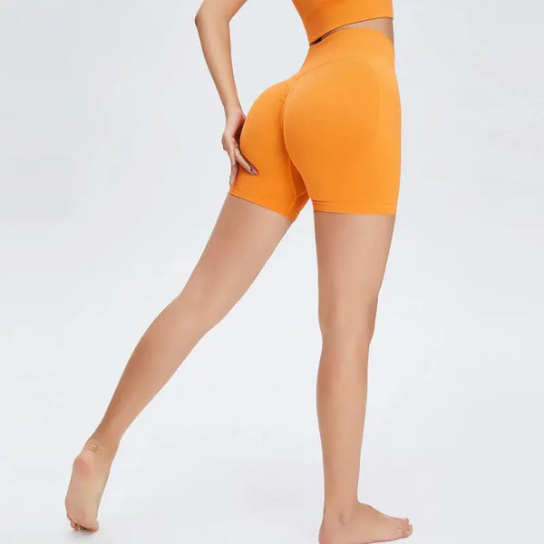 Seamless High Waist Sports Shorts
