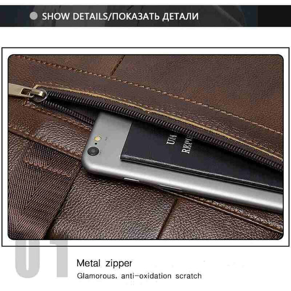 Men's Genuine Leather Briefcase.