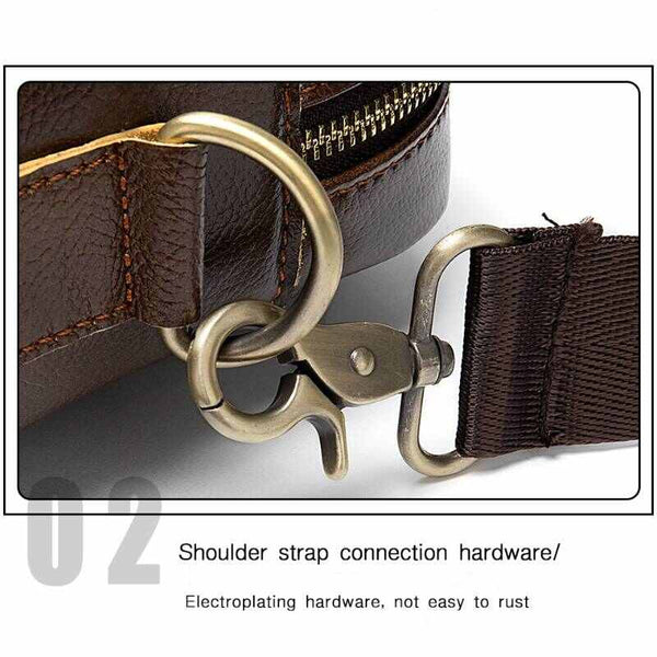 Men's Genuine Leather Briefcase.