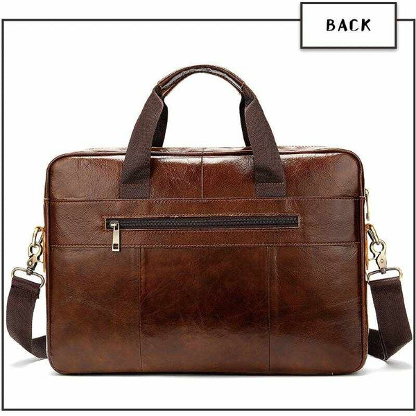 Men's Genuine Leather Briefcase.