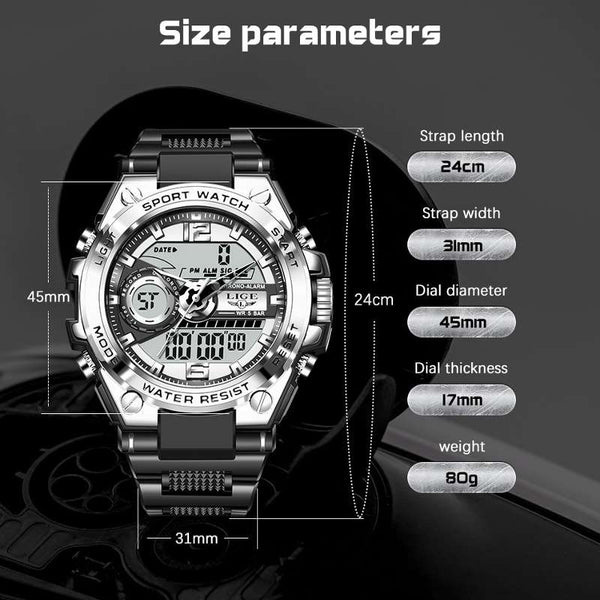 Dual Display Digital Watch