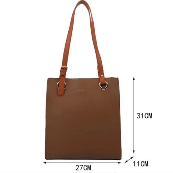 Leather Top Handle Bag.