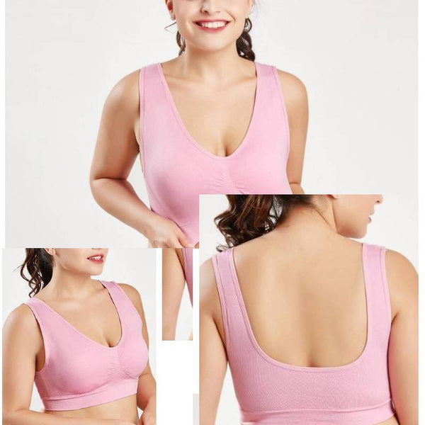 Comfortable Seamless Brassiere With Pads for Ladies.