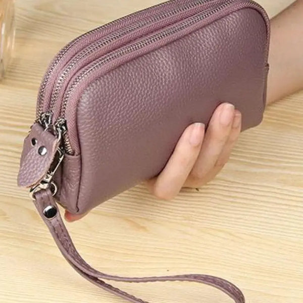 Genuine Leather Wristlet.