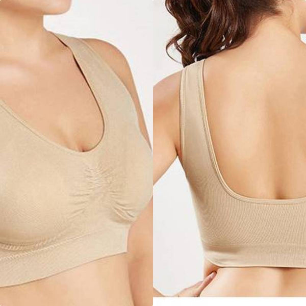 Comfortable Seamless Brassiere With Pads for Ladies.