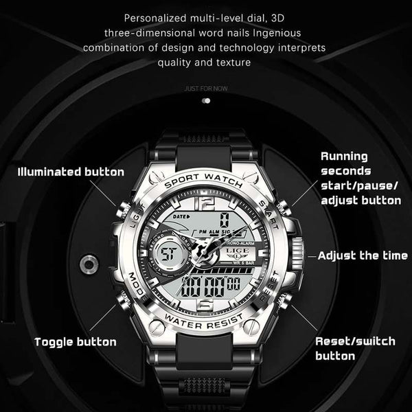 Dual Display Digital Watch