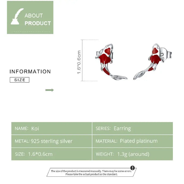 Koi Stud Earrings