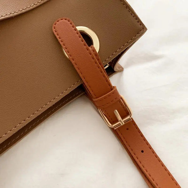 Leather Top Handle Bag.