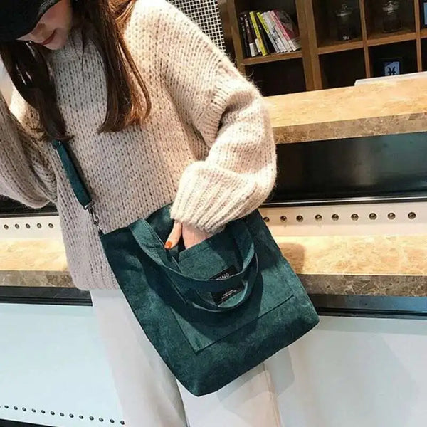 Corduroy Shoulder Bag.
