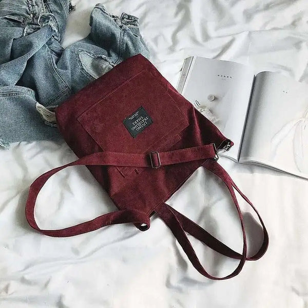 Corduroy Shoulder Bag.