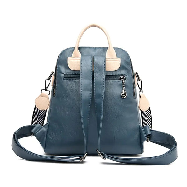 Soft Leather Backpack.