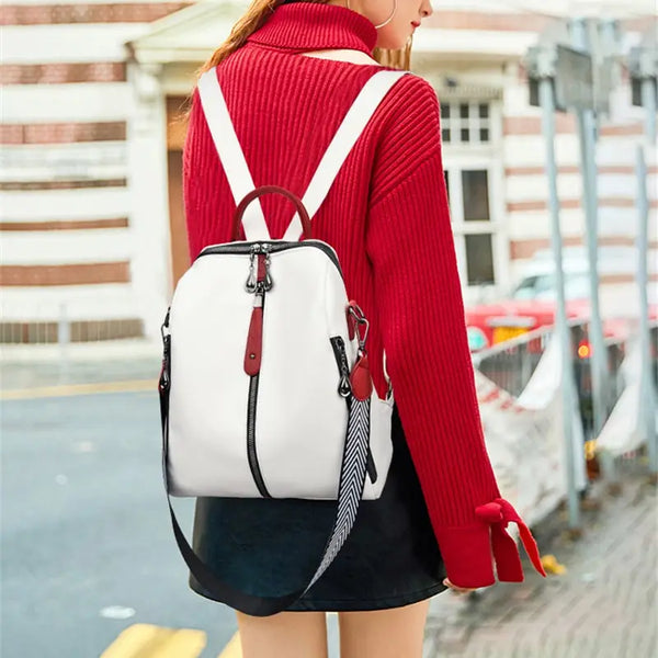 Soft Leather Backpack.