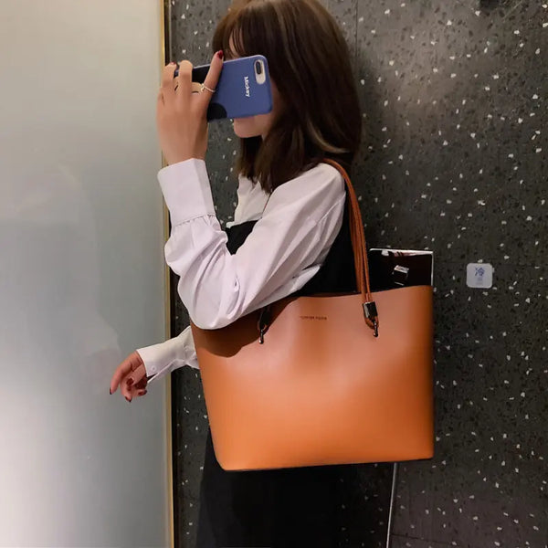 Leather Fashion Big Bag.