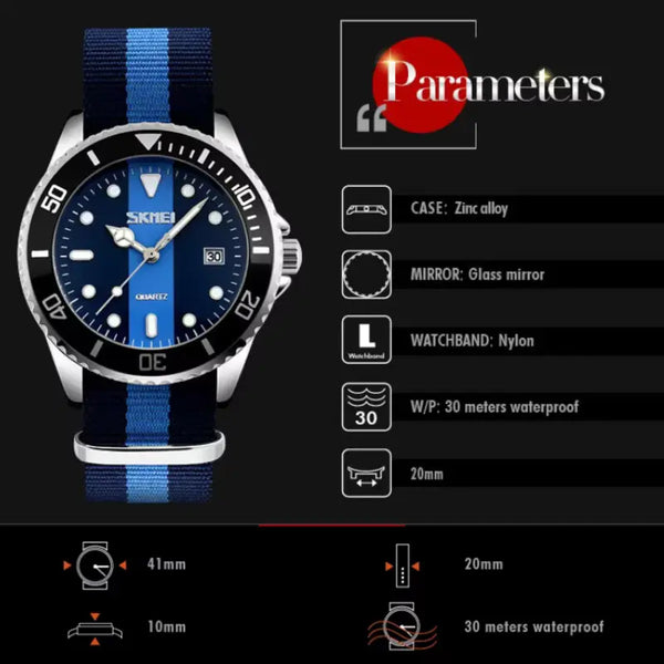 Casual Waterproof Sport Wristwatches