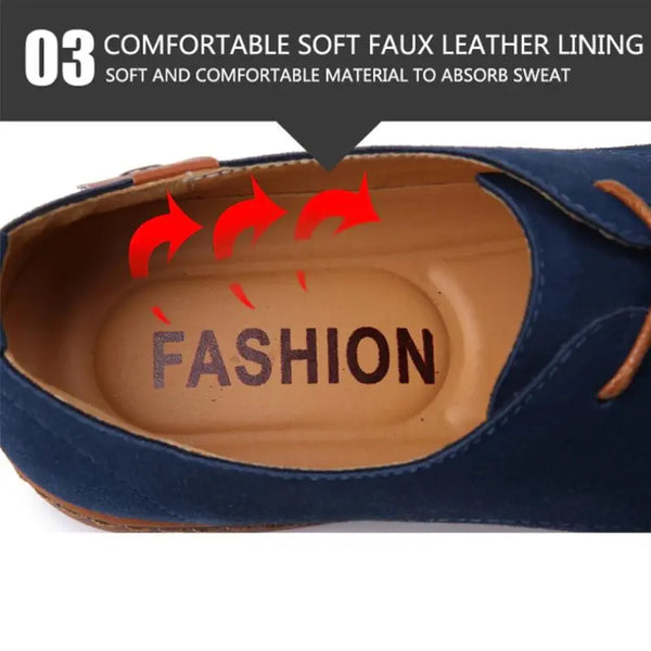 Leather Oxford Casual Shoes.
