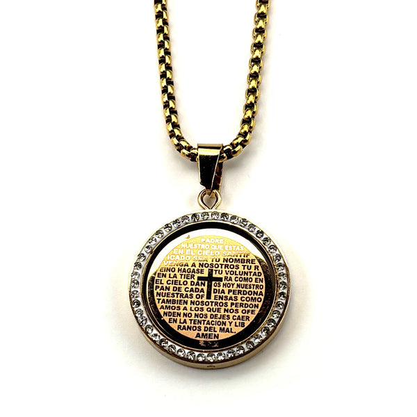 Bible Spanish Verse Necklace