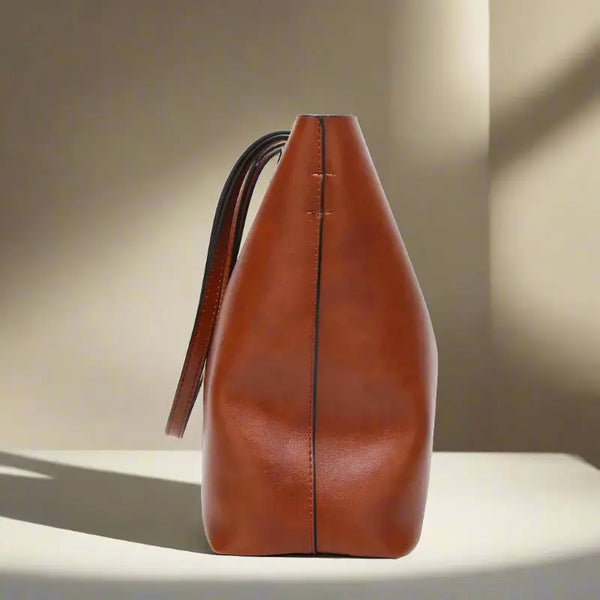 Leather Bucket Bag