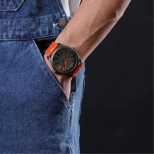 Silicone Strap Waterproof Wristwatch.