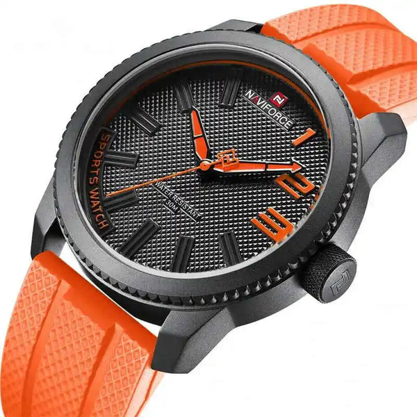 Silicone Strap Waterproof Wristwatch