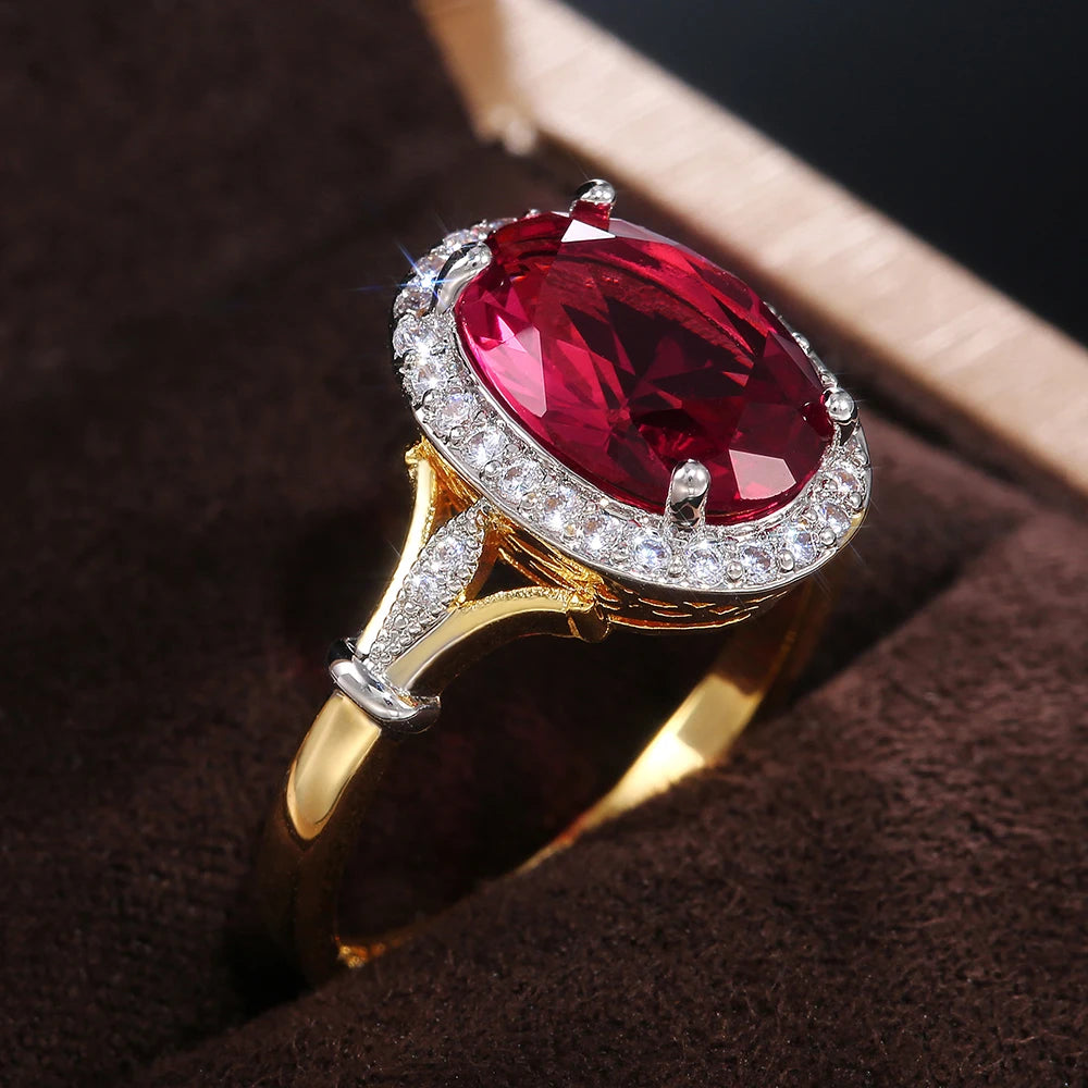 Big Oval Shaped Ring