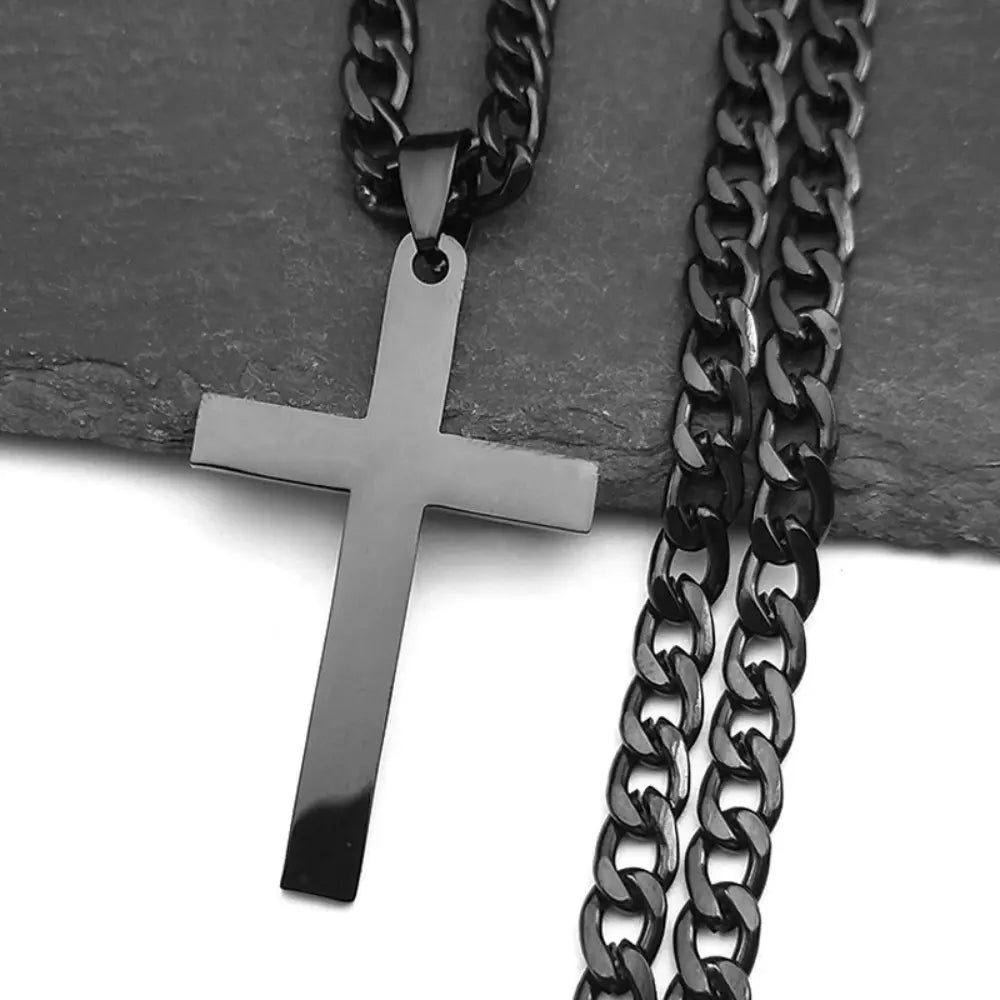 Stainless Steel Jesus Cross  Necklace for Women