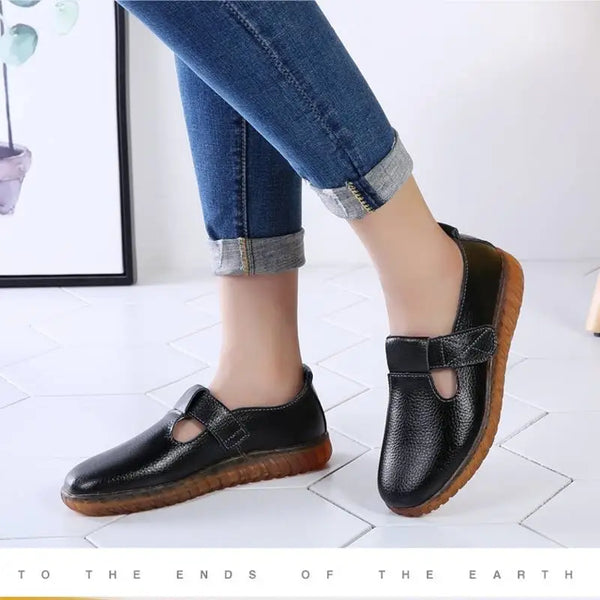 Fashion Leather Flat Shoes