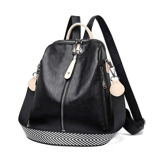 Soft Leather Backpack.
